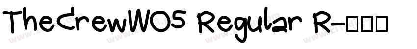 TheCrewW05 Regular R字体转换